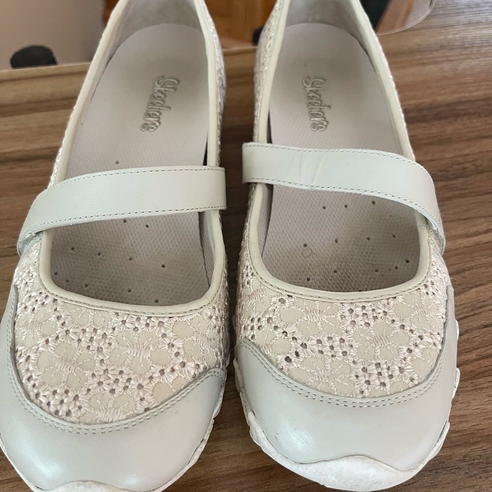 Womens Skechers Ivory Mary Janes